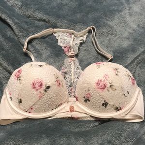 Pink Victoria’s Secret push-up bra size 32 C